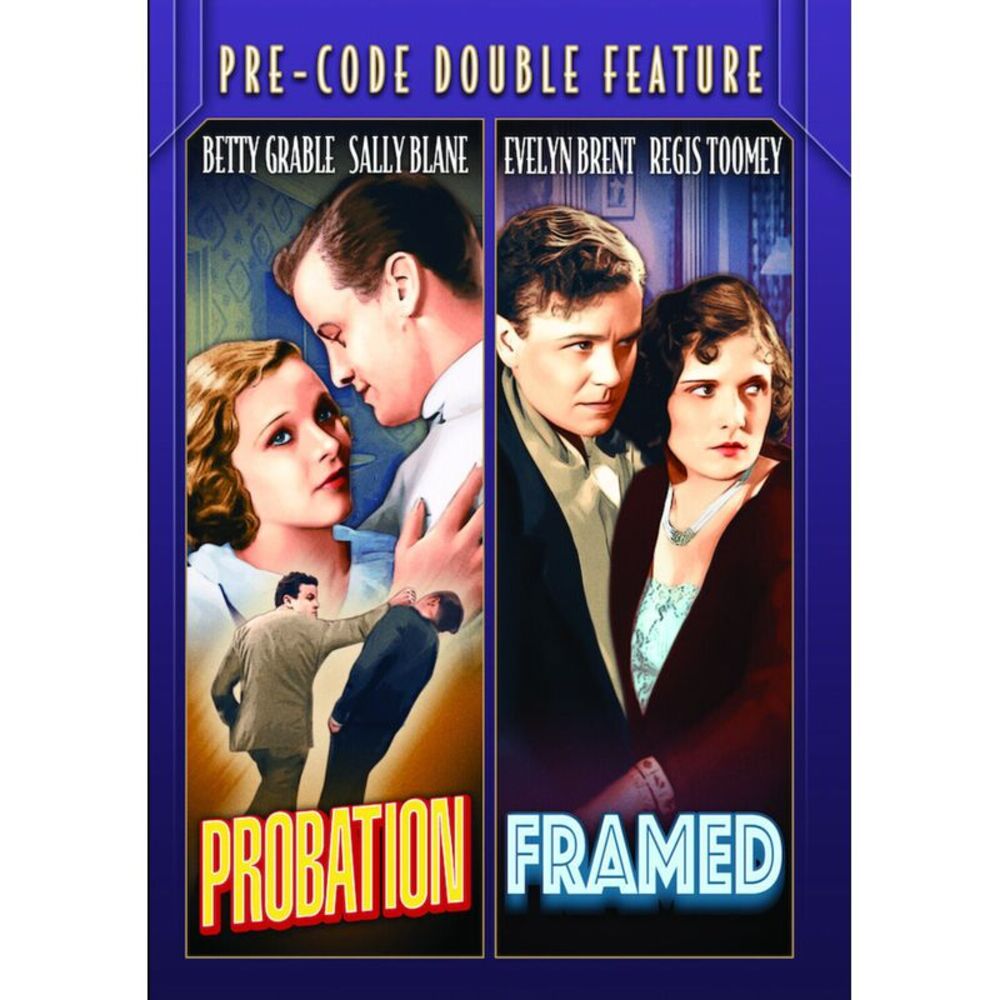 Pre-Code Double Feature: Probation / Framed DVD - Picture 1 of 1